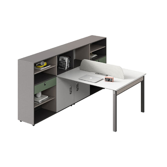 灰色高收納文件側櫃辦公檯側櫃辦公枱 Gray Office Tables Office Desks High Side Cabinet Modern Office High Storage