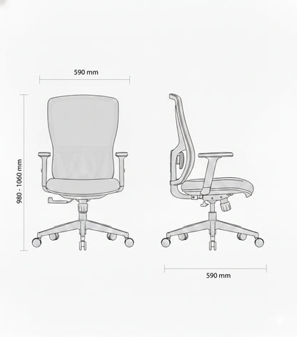 黑色入門基本款式辦公椅電腦椅 Value Basic Black Office Chair Computer Chair Standard Office Chair Staff Chair